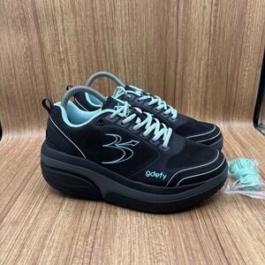 GDEFY Ion Women’s Athletic Shoes Gravity Defyer Black/Teal Size 7.5 Extra Laces